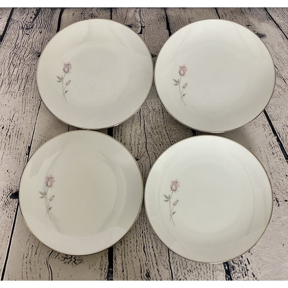 Noritake Pasadena Rose 6311 Bread‎ Plates 6 1/4" Set of 4
